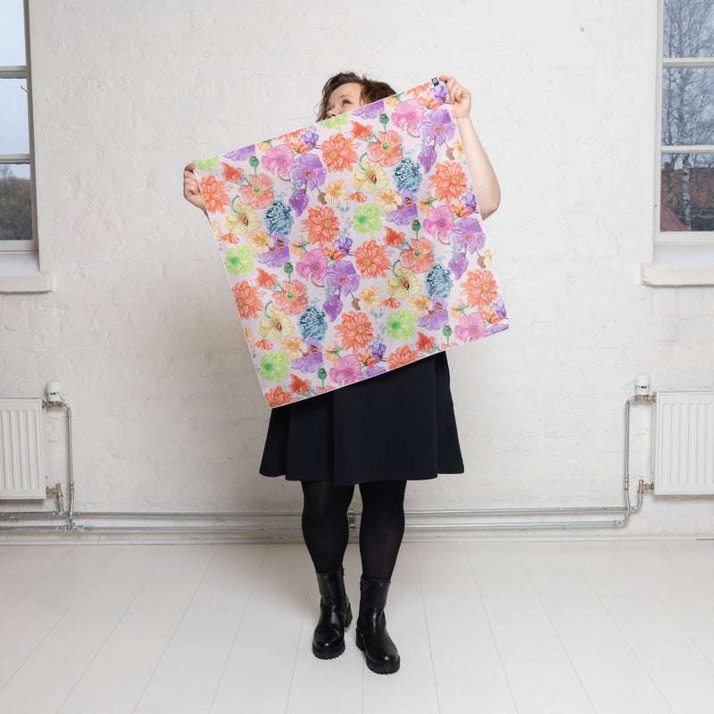 KUDE huivi, Kukkakimara vaaleanpunainen