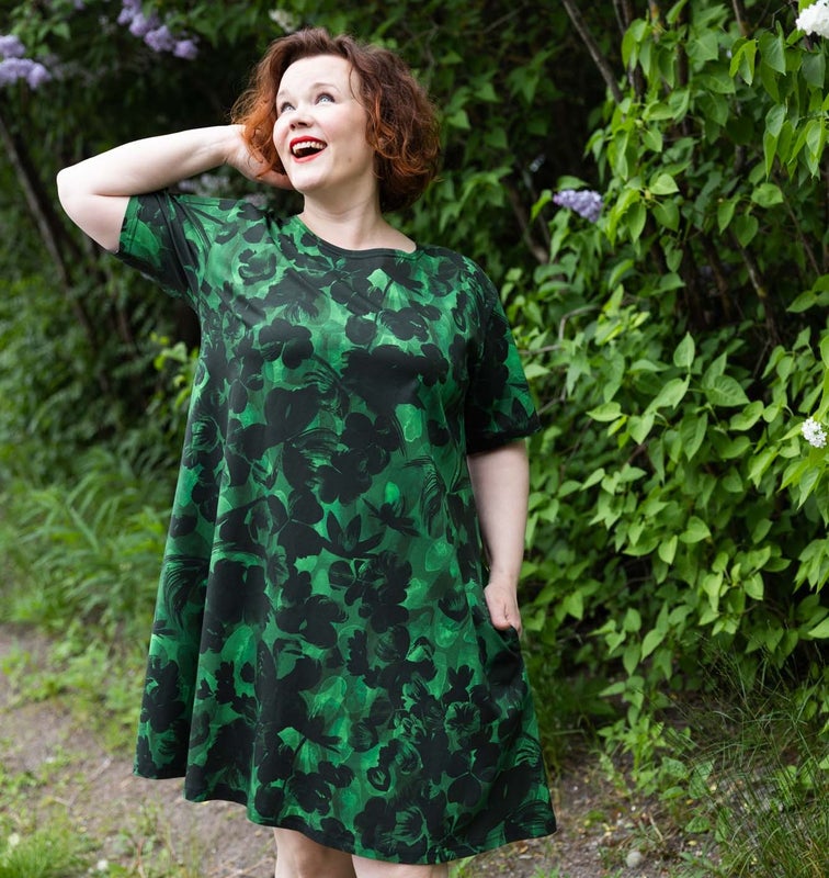 MIMMI mekko, Mets&auml;kukka vihre&auml;